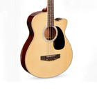     free Shipping     acoustic-electric Bass Guitar  case bag  strap  cable  picks 