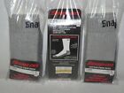 3 Pairs Snap-on Crew Socks Men s Gray Large   Free Shipping   Made In Usa  new 