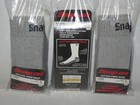 6 Pairs   Snap-on Crew Socks  Gray   Large   Free Shipping   Made In Usa  new 