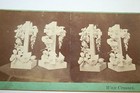 Antique Original Rare 1860-80 Wax Crosses Crucifixes Stereoview Photo Jesus God
