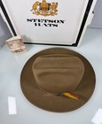Vintage Stetson 4x Beaver Brown Feather Fedora Western Hat Mens Size 7 1 8 W box