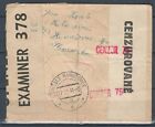Slovakia Europe Registered Censored Air Mail Cover To Usa  Lot  czesko 835 