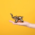 Gold Home D  cor Balloon Figurine Accent  Small Ceramic Animal Statue Elephant 