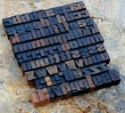 A-z Alphabet 1 06  Letterpress Wooden Printing Blocks Wood Type Vintage Printer 