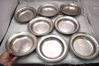 Set Of 8 Communion Trays By Woodbury Pewter  Nice Capacity  cu354  Chalice Co