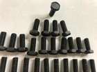 Lot Of 25 Black Coated Hex Head Cap Steel Screws 10 X 32 X 1 2  A 5 16 Hex Head