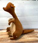 Vintage 1950 s Agnes Brush Winnie The Pooh Stuffed Kangaroo 13  Tall