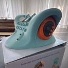 Dr meeti Heated Vibrating Electric Cervical Pillow  Foam  Blue orange Dm-ec01