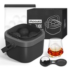 Large Clear Ice Cube Maker - 4 Silicone Whiskey Ice Cubes  Easy Release Sphere T