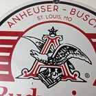 Vintage Budweiser Beer Sign - Anheuser Busch Bar Diner Bottle Porcelain Sign