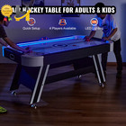72  Air-powered Hockey Table Sport Hockey Game Pushers Pucks Led Scoring