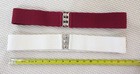  o  Malco Modes Square Dance Belts - Two  2  Size Large - Red  White
