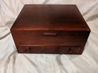 Naken s 2 Tier Wood Flatware Silverware Storage Chest Box Anti-tarnish Pacific