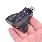 External Virtual 7 1 Ch Hd Sound Usb Audio Card Mic Adapter Pc Laptop Desktop