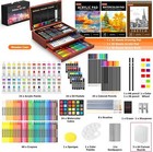 Art Supplies  192-pack Deluxe Art Set Drawing Painting Supplies Art Kit With Acr