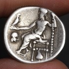 Alexander The Great Coin 310bc Ancient Greek Silver Drachm Zeus Abydus Greece