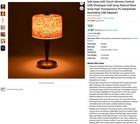 New  Natural Himalayan Rock Salt Crystal Desk Table Lamp Unique Clear Pc Shade