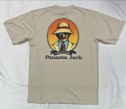 Panama Jack T-shirts  Size Lg  Lot Of 4 cotton Blend Heavy Weight Unisex Khaki