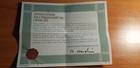 Rolex Oyster Chronometer Certificate Blanc Vintage 1971 English No  571 01 150