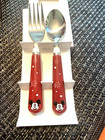 Pottery Barn Christmas Mickey Mouse Utensil Holiday Disney Party School Set 4 Z