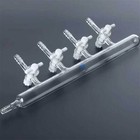 Double Vacuum Gas Manifold Glass Stopcock Lab Supply Schlenk Chemistry