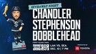 2025 Chandler Stephenson Bobblehead Seattle Kraken Hockey Nhl Sga 12 10 25 New