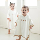 Baby Bath Towel Hooded Soft Coral Velvet Child Bathrobe Cute Cartoon Animal Warm