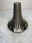 Vintage Lamp Chandelier Light Fixture Cup Base Part Brushed Aluminum Finish Nos