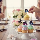 Glitter High Heel Stiletto Shoes Design Cupcake Topper Choose Package   Color