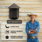 Premium Wooden Bat House For Outdoors     Large 3-chamber Cedar Wood Constructi   