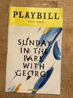 Sunday In The Park With George Feb 2017 Broadway Opening Night Playbill   Insert