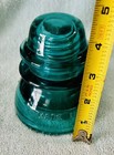 Aqua  blue green   Hemingray 42 Electrical Glass Insulator     made In Usa   
