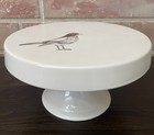 Skt Ceramics For West Elm Raised Platter Stand Rare Bird Robin