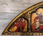  beautiful Antique Greek Orthodox Icon Byzantine Art Wall Plaque 11 3 4  X 41   