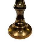 Vintage Solid Brass Candlestick Holder 17 5  Tall Large Heavy Faceted Decor