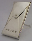Novelty English Solid Sterling Silver Envelope Card Case 2000 Stylish 62g