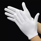 10 Pairs Xl  White Cotton Inspection Gloves     Soft Jewelry Coin Work Gloves
