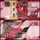 Kenya 50-1000 Shillings 5 Pieces Set  2019  P-52-56  Unc
