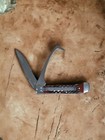 Twisted X Brown Hoof Pick Folding Serrated Stainless Steel Knife