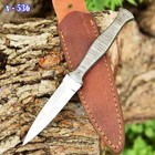 Handmade Doubleedge Fix Blade Hunting War Dagger V-42 Knife Fssf Knives   Sheath