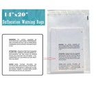 14x20 Clear Suffocation Warning Poly Self Seal Bags -st Shipmailers