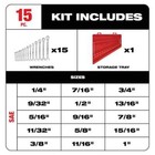 Sae metric Combination Ratcheting Wrench Mechanics Tool Set  30-piece 