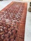 Antique 19th Century Wool Rug 6 X 15 10 Hand Knotted Boteh Paisley