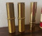 Lot Of 6 Vintage Revlon And Other Goldtone Metal Lipstick Tube  case Holders