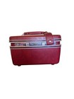 Vtg Samsonite Silhouette Ii Burgundy Train Case Luggage Mirror Tray Tag  No Key