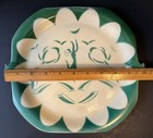 Rare Vtg Il Duce Silhouette Plate Edwin Bennett Pottery Dancer Moon Motif Usa