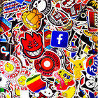 50pcs Waterproof Vinyl Stickers For Water Bottles  Laptops  Skateboard  Luggage