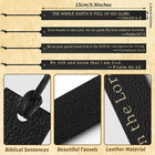 Laumoi 10 Pieces Christian Leather Bookmark For Women Men Leather Handmade Bible