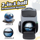 Bowling Ball Bag  Backpack Single Ball Bag With Padded Holder And Shoe Compartme