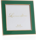 Metal And Enamel Picture Frame  Green  4x4